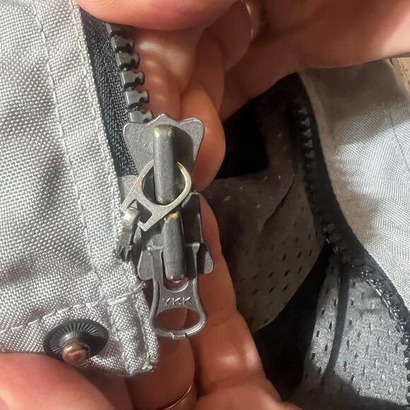 Olympia Moto Sports Airglide 3 Mesh Motorcycle Jacket Gray Size M Cordura Armor - Picture 11 of 14